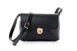 Lucky Bees Bolso Bandolera Negro y Azul, 1278